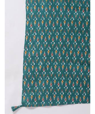 yellow strappy kurta plazzo set with green kantha dupatta 3