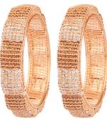Gold cubic zirconia bangles-and-bracelets