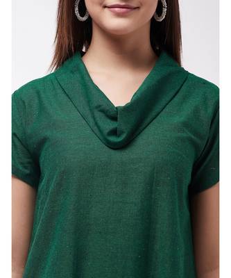 Jade Cowl Assymetrical Kurta 6