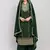 Green embroidered georgette salwar