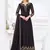 Purple embroidered georgette salwar