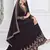 Purple embroidered georgette salwar