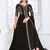 Black embroidered georgette salwar