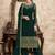 Green embroidered georgette salwar