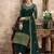 Green embroidered georgette salwar