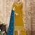 Yellow embroidered georgette salwar