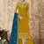 Yellow embroidered georgette salwar