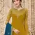 Yellow embroidered georgette salwar