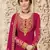 Magenta embroidered georgette salwar