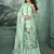 Green digital print velvet salwar