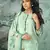 Green digital print velvet salwar
