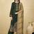 Green digital print velvet salwar