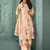 Peach digital print velvet salwar