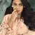 Peach digital print velvet salwar
