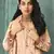 Peach digital print velvet salwar