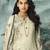 Cream digital print velvet salwar