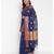 blue cotton silk woven saree with blouse