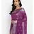 purple banarasi silk woven saree with blouse