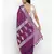 purple banarasi silk woven saree with blouse