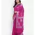 pink banarasi silk woven saree with blouse