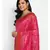 pink katan silk woven saree with blouse