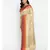 beige katan silk woven saree with blouse