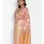 pink pure chiffon woven saree with blouse