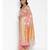 pink pure chiffon woven saree with blouse