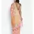 pink pure chiffon woven saree with blouse