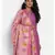 Purple Munga Silk Banarasi  printed 4 dupatta