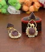 Brown danglers-drops