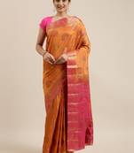 CLASSICATE from the house of The Chennai Silks Mustard Taffeta Saree With Running Blouse