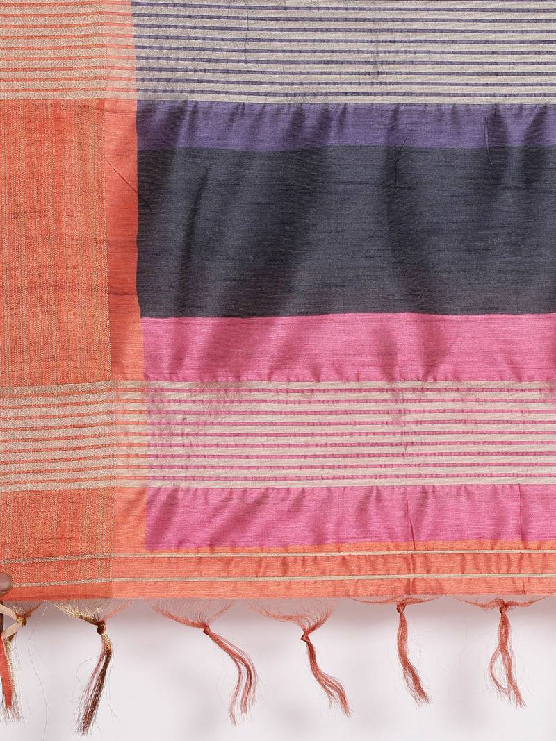 CLASSICATE from the house of The Chennai Silks Beige Printed Dupion Saree With Running Blouse