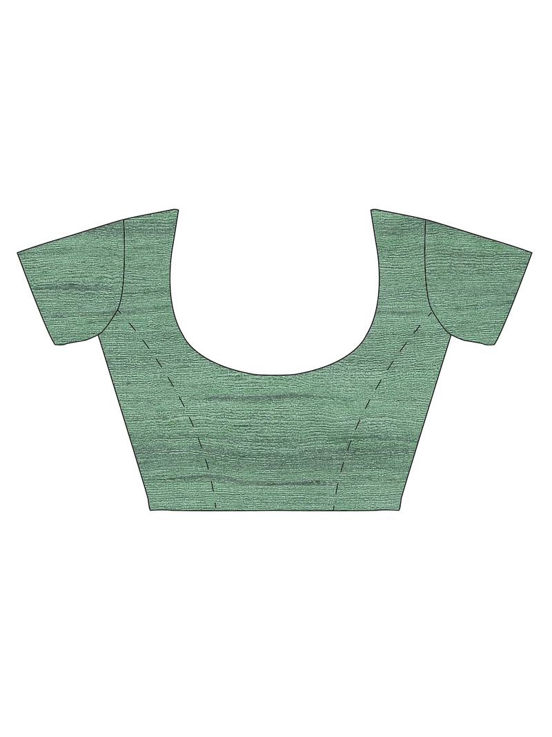 CLASSICATE from the house of The Chennai Silks Orange Printed Dupion Saree With Running Blouse