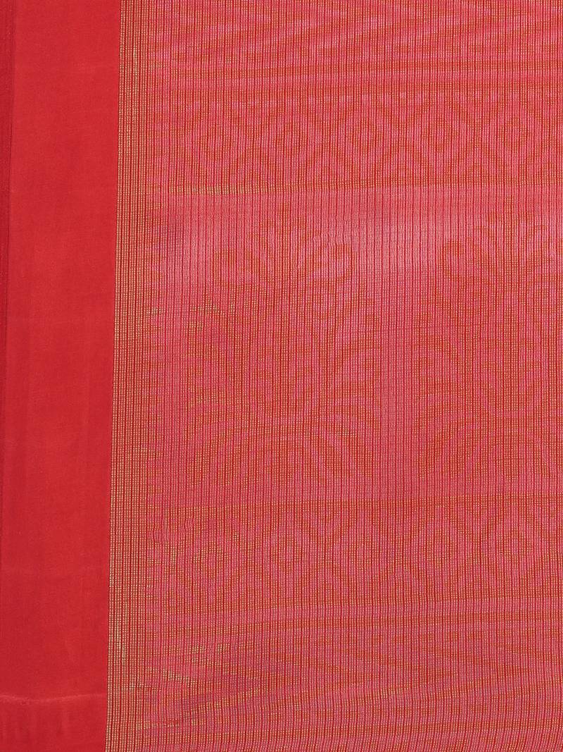CLASSICATE from the house of The Chennai Silks Red Brasso Weaving Saree With Running Blouse