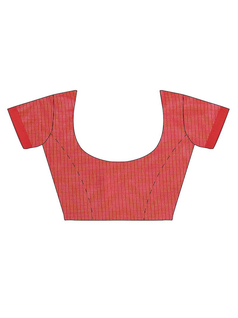 CLASSICATE from the house of The Chennai Silks Red Brasso Weaving Saree With Running Blouse