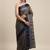 CLASSICATE from the house of The Chennai Silks Navy Blue Brasso Weaving Saree With Running Blouse