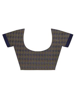 CLASSICATE from the house of The Chennai Silks Navy Blue Brasso Weaving Saree With Running Blouse 6