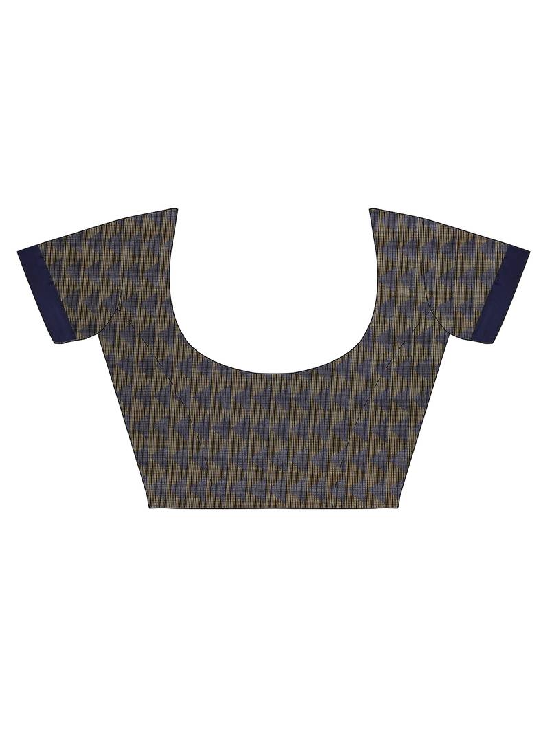 CLASSICATE from the house of The Chennai Silks Navy Blue Brasso Weaving Saree With Running Blouse