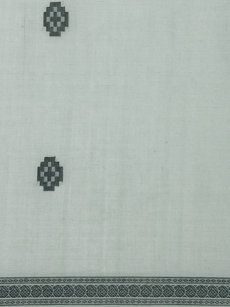 CLASSICATE from the house of The Chennai Silks Green Pure Cotton Venkatagiri Saree Without Blouse