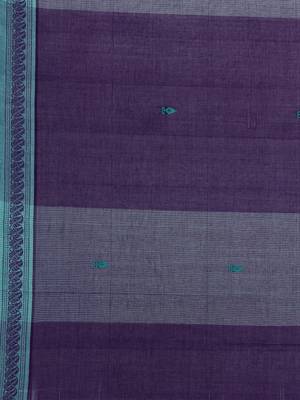 Classicate From The House Of The Chennai Silks Green Pure Cotton Venkatagiri Saree Without Blouse 5