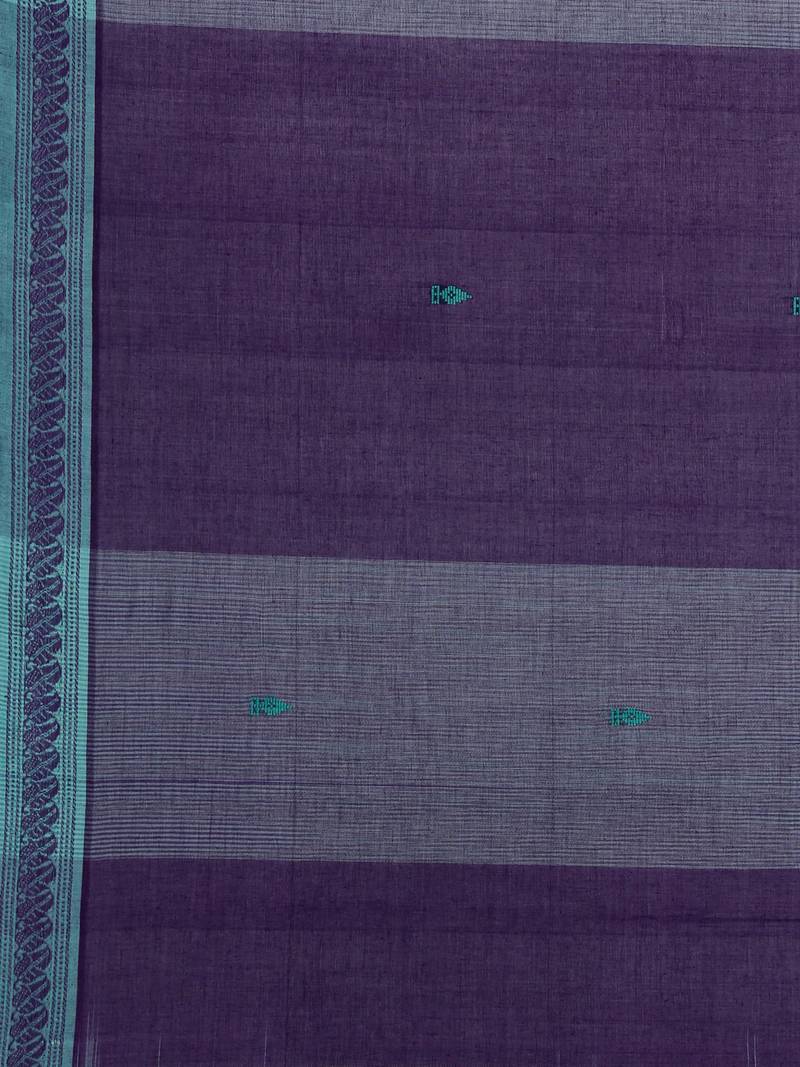 Classicate From The House Of The Chennai Silks Green Pure Cotton Venkatagiri Saree Without Blouse