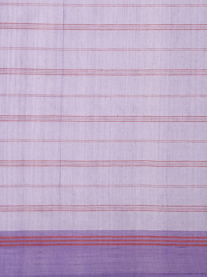 CLASSICATE from the house of The Chennai Silks Purple Pure Cotton Venkatagiri Saree Without Blouse