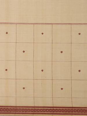 CLASSICATE from the house of The Chennai Silks Olive Pure Cotton Venkatagiri Saree Without Blouse 4