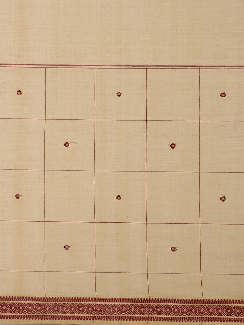 CLASSICATE from the house of The Chennai Silks Olive Pure Cotton Venkatagiri Saree Without Blouse