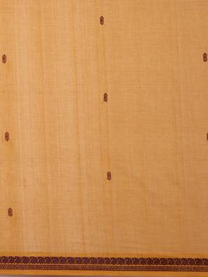 Classicate From The House Of The Chennai Silks Mustard Pure Cotton Venkatagiri Saree Without Blouse 4