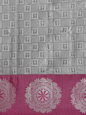 CLASSICATE from the house of The Chennai Silks Grey Organza Weaving Saree With Running Blouse 4