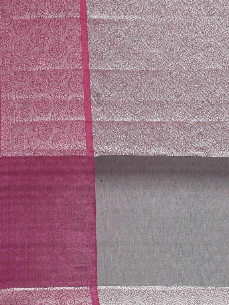 CLASSICATE from the house of The Chennai Silks Grey Organza Weaving Saree With Running Blouse