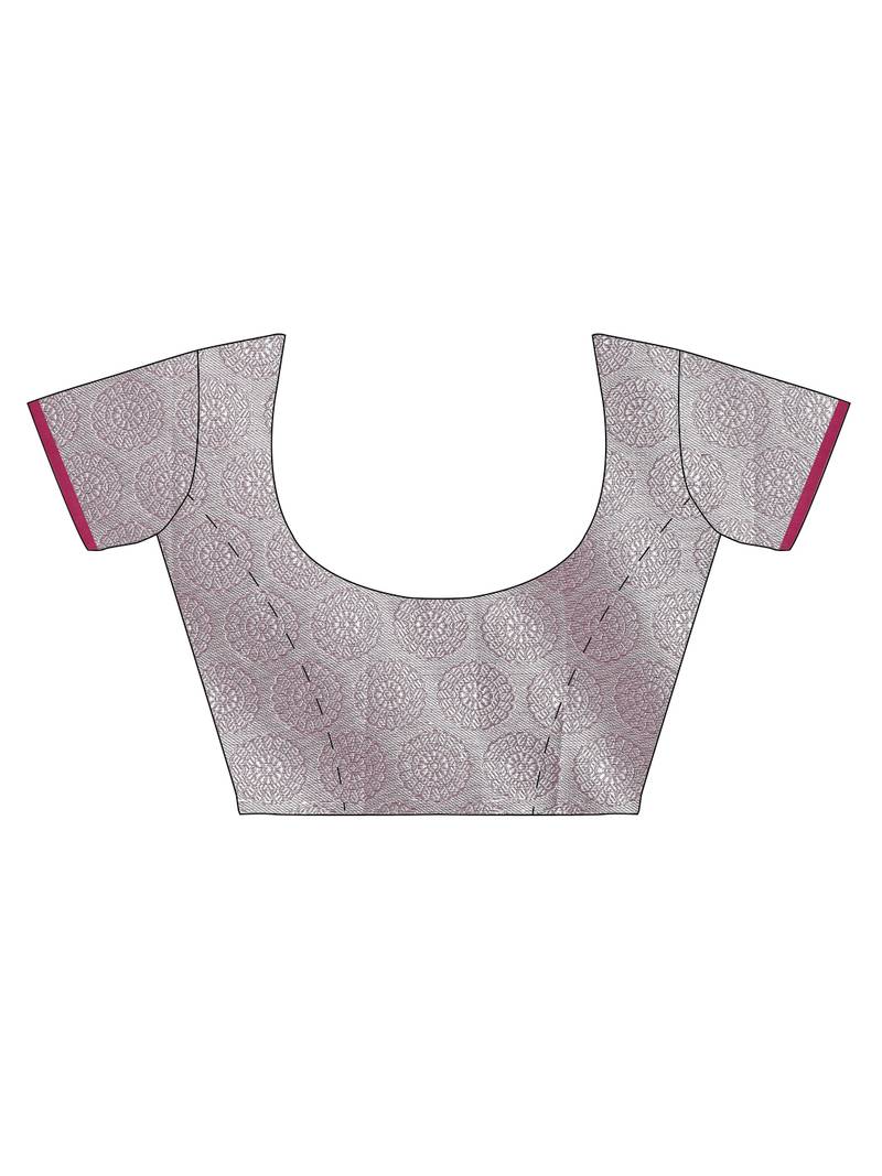 CLASSICATE from the house of The Chennai Silks Grey Organza Weaving Saree With Running Blouse