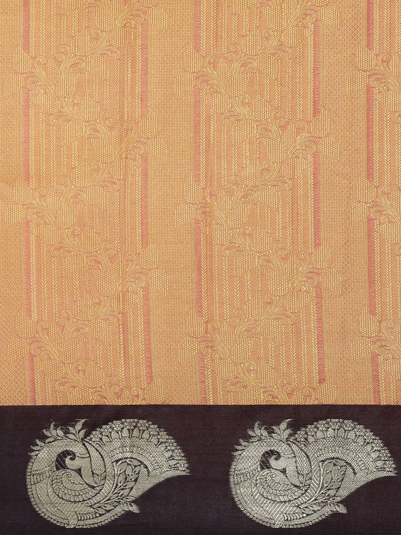 CLASSICATE from the house of The Chennai Silks Orange Organza Weaving Saree With Running Blouse